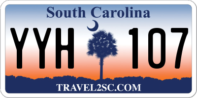 SC license plate YYH107