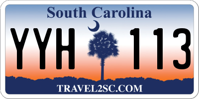 SC license plate YYH113