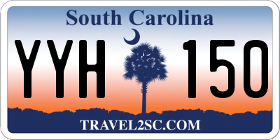 SC license plate YYH150