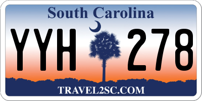 SC license plate YYH278