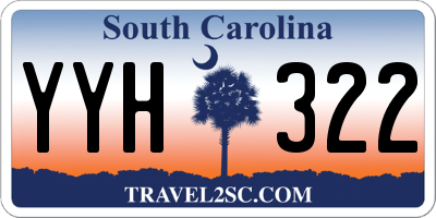 SC license plate YYH322