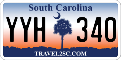 SC license plate YYH340