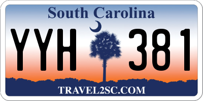 SC license plate YYH381
