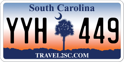SC license plate YYH449