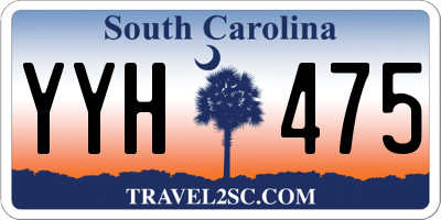 SC license plate YYH475