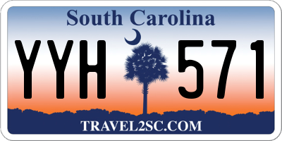 SC license plate YYH571