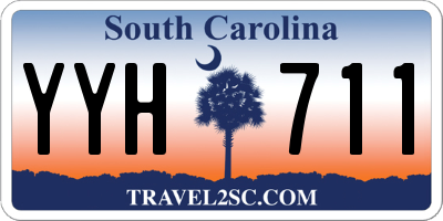 SC license plate YYH711