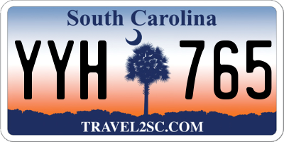 SC license plate YYH765
