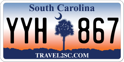SC license plate YYH867