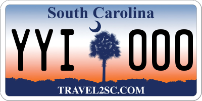 SC license plate YYI000