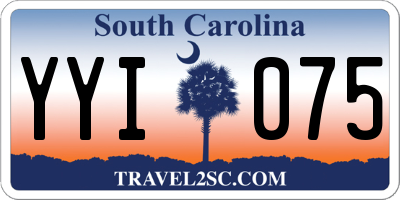 SC license plate YYI075