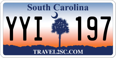 SC license plate YYI197