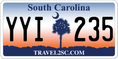 SC license plate YYI235