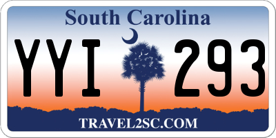 SC license plate YYI293