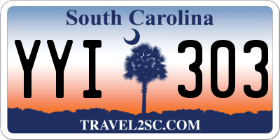 SC license plate YYI303