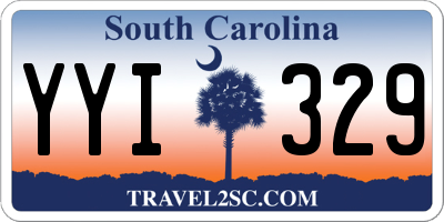 SC license plate YYI329