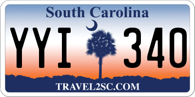 SC license plate YYI340