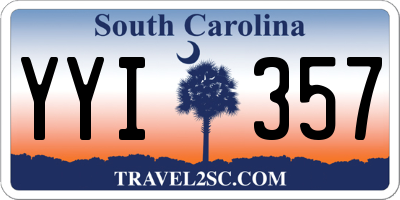 SC license plate YYI357