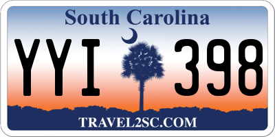 SC license plate YYI398