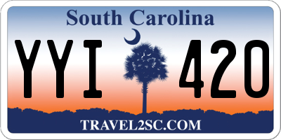 SC license plate YYI420