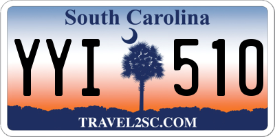SC license plate YYI510