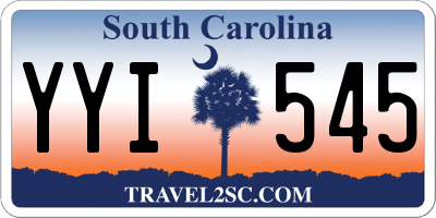 SC license plate YYI545