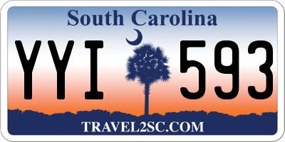 SC license plate YYI593