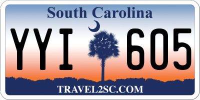 SC license plate YYI605