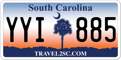 SC license plate YYI885