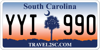 SC license plate YYI990