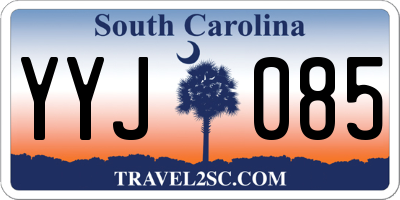 SC license plate YYJ085