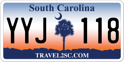 SC license plate YYJ118