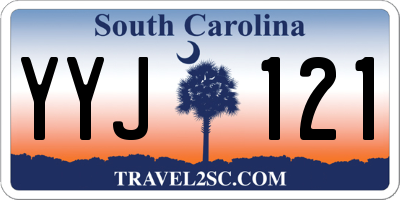 SC license plate YYJ121