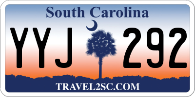 SC license plate YYJ292