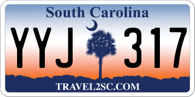 SC license plate YYJ317