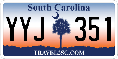 SC license plate YYJ351