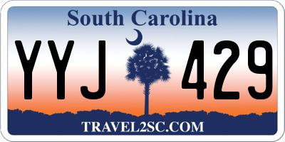 SC license plate YYJ429