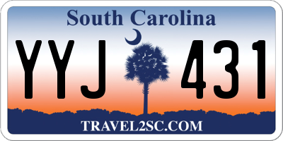 SC license plate YYJ431