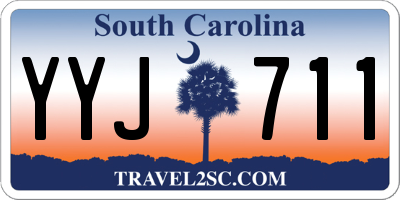 SC license plate YYJ711