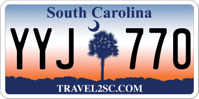 SC license plate YYJ770