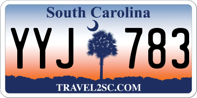 SC license plate YYJ783