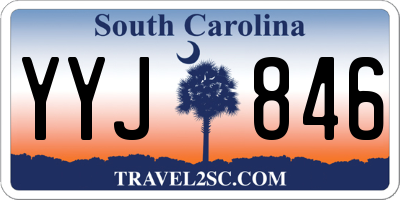 SC license plate YYJ846