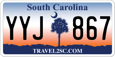 SC license plate YYJ867