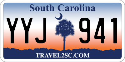 SC license plate YYJ941