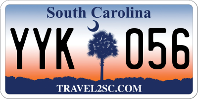 SC license plate YYK056