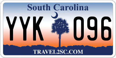 SC license plate YYK096
