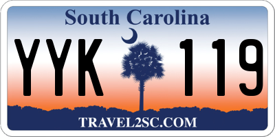 SC license plate YYK119
