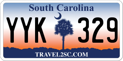 SC license plate YYK329
