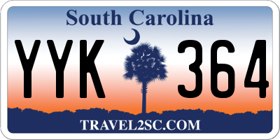 SC license plate YYK364
