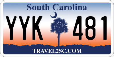SC license plate YYK481